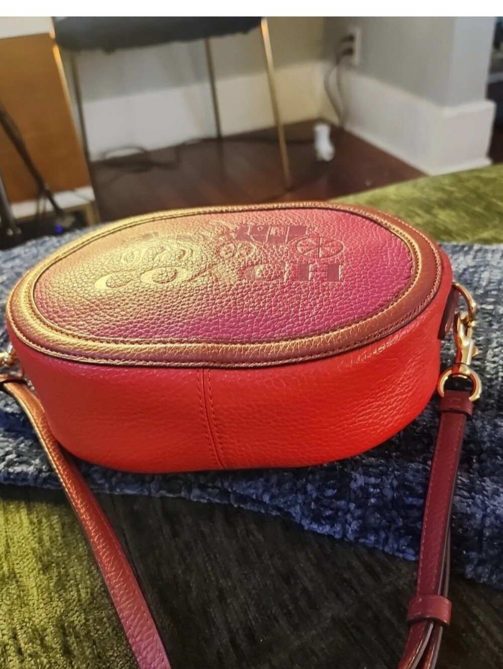 COACH Camera Bag Colorblock Leather Crossbody Bag - Picture 4 of 13